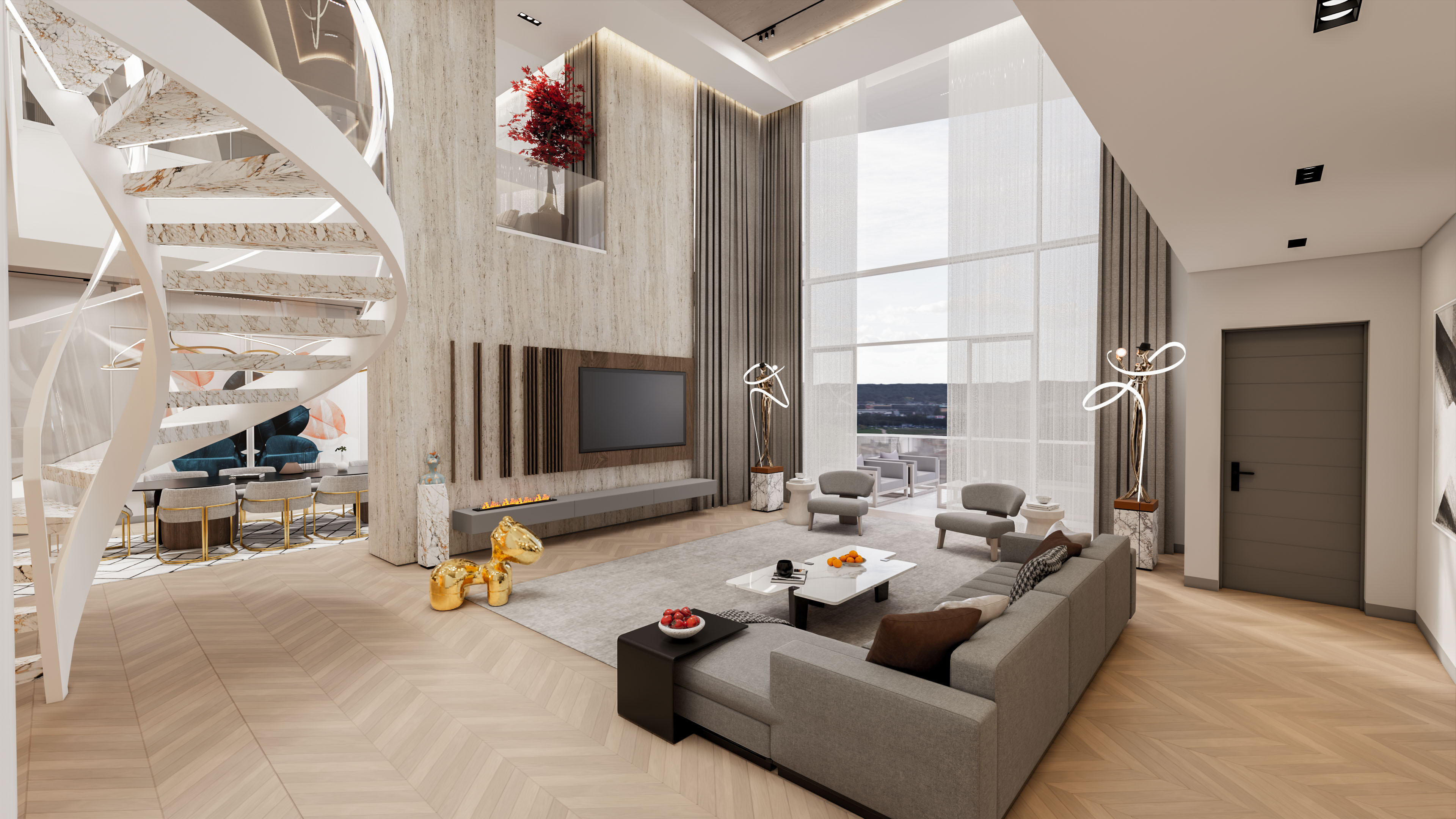 Penthouse Living Room