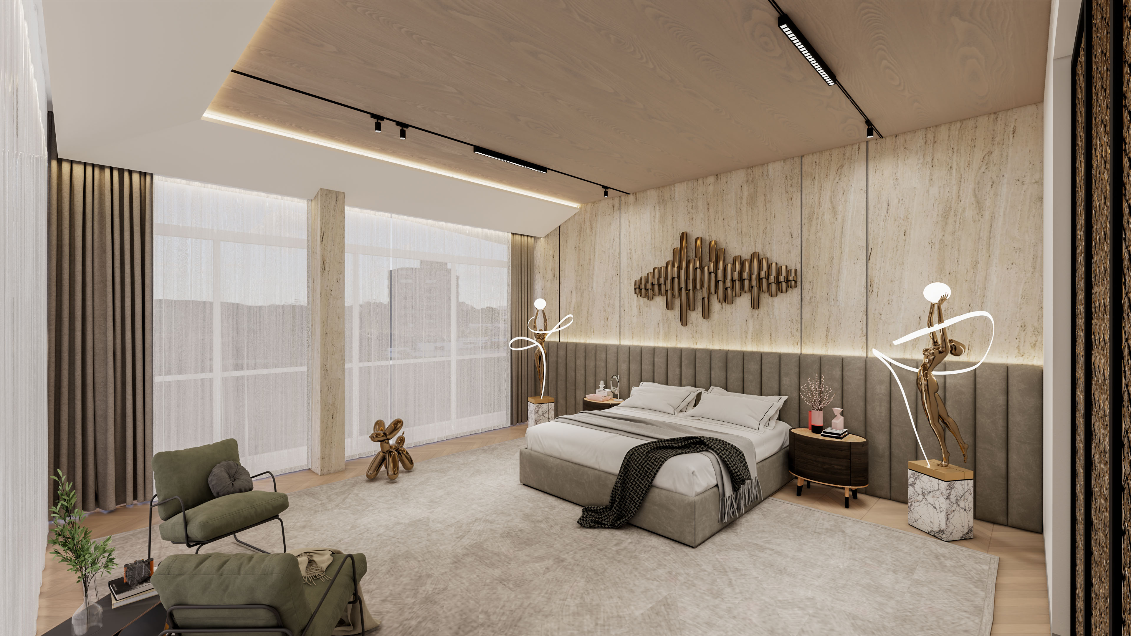 Penthouse Master Bedroom